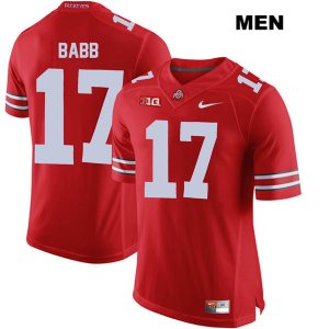 Men's NCAA Ohio State Buckeyes Kamryn Babb #17 College Stitched Authentic Nike Red Football Jersey PC20K42YJ